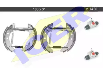 Комлект тормозных накладок ICER 79KT0001 C