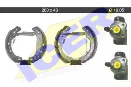 Комлект тормозных накладок ICER 79KT0042 C
