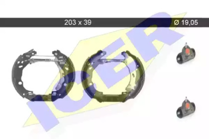 Комлект тормозных накладок ICER 79KT0051 C