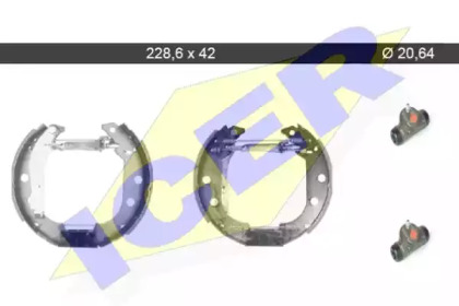 Комлект тормозных накладок ICER 79KT0052 C