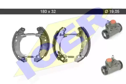 Комлект тормозных накладок ICER 79KT0060 C