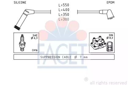 Комплект электропроводки FACET 4.7119