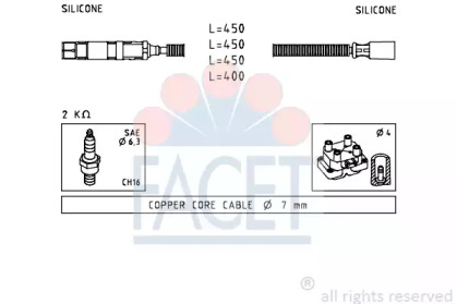 Комплект электропроводки FACET 4.7234