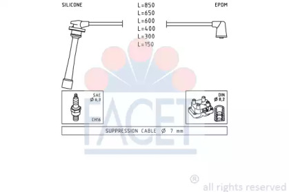 Комплект электропроводки FACET 4.7236