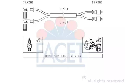 Комплект электропроводки FACET 4.8351