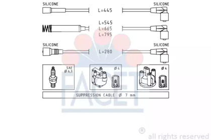 Комплект электропроводки FACET 4.8524