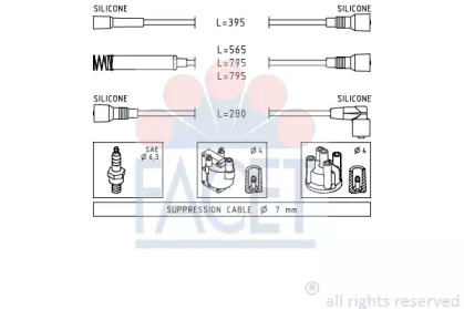 Комплект электропроводки FACET 4.8528