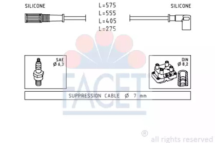 Комплект электропроводки FACET 4.8616