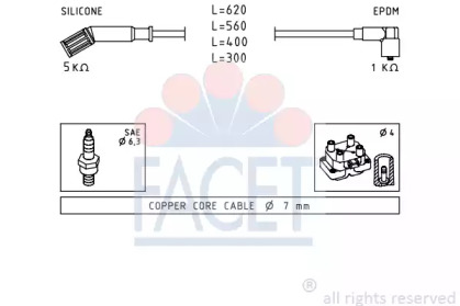 Комплект электропроводки FACET 4.8694