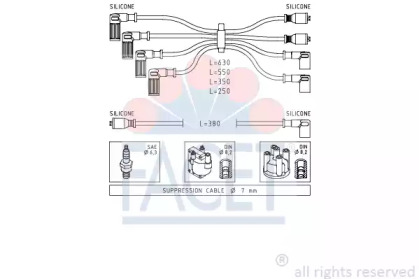 Комплект электропроводки FACET 4.8815