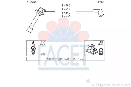 Комплект электропроводки FACET 4.8884