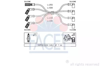 Комплект электропроводки FACET 4.8887