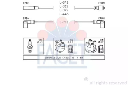 Комплект электропроводки FACET 4.9103