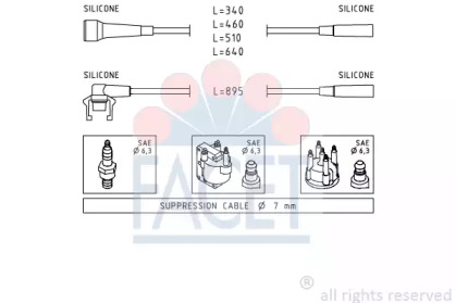 Комплект электропроводки FACET 4.9499