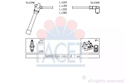 Комплект электропроводки FACET 4.9505