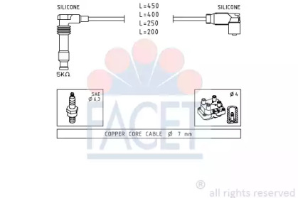 Комплект электропроводки FACET 4.9506