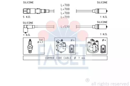 Комплект электропроводки FACET 4.9551