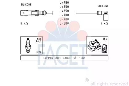 Комплект электропроводки FACET 4.9590