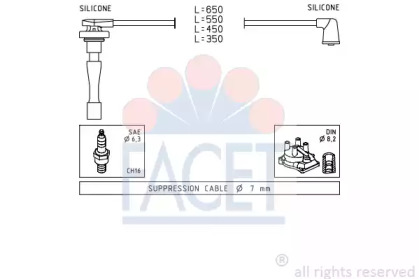 Комплект электропроводки FACET 4.9709