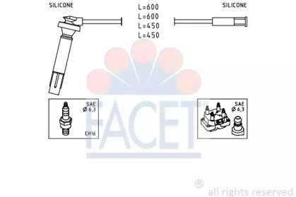 Комплект электропроводки FACET 4.9813