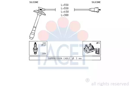 Комплект электропроводки FACET 4.9856