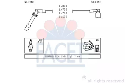 Комплект электропроводки FACET 4.9947