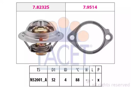 Термостат FACET 7.8232