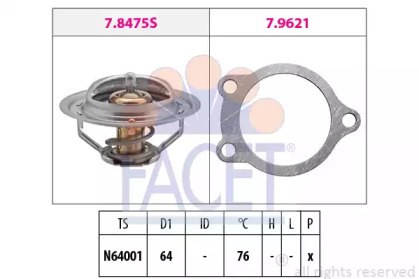 Термостат FACET 7.8475