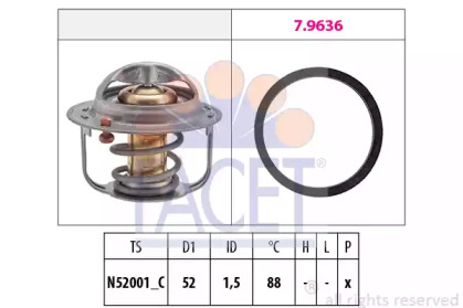 Термостат FACET 7.8554