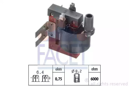 Катушка зажигания FACET 9.6002