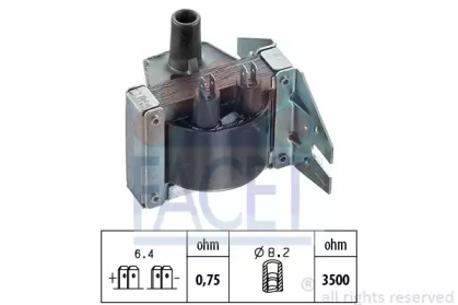 Катушка зажигания FACET 9.6058