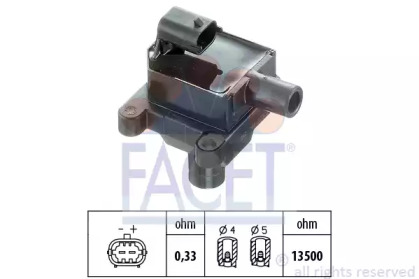 Катушка зажигания FACET 9.6297