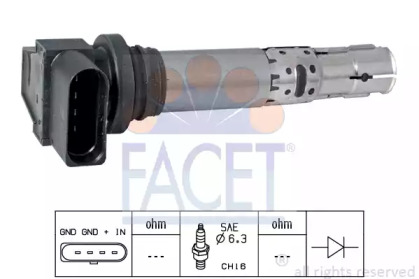 Катушка зажигания FACET 9.6374