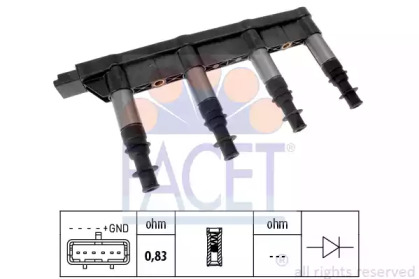 Катушка зажигания FACET 9.6383