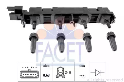 Катушка зажигания FACET 9.6409