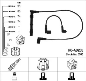 Комплект электропроводки NGK 0505