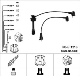 Комплект электропроводки NGK 5908