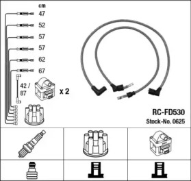 Комплект электропроводки NGK 0625