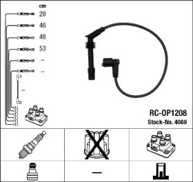 Комплект электропроводки NGK 4069