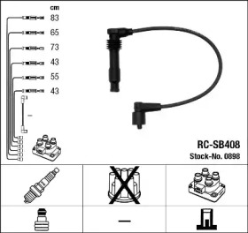 Комплект электропроводки NGK 0898