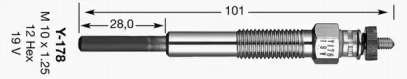 Свеча накаливания NGK 7825