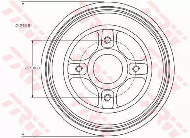 Тормозный барабан TRW DB4214MR