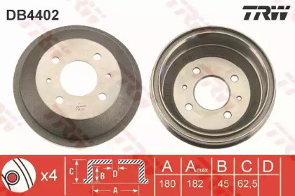 Тормозный барабан TRW DB4402