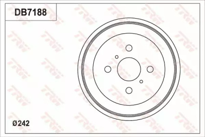 Тормозный барабан TRW DB7188