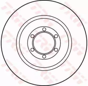 Тормозной диск TRW DF1715