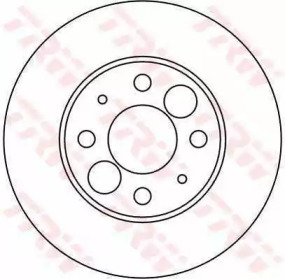 Тормозной диск TRW DF1756