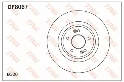 Тормозной диск TRW DF8067