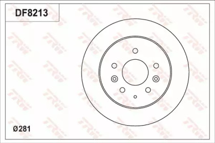 Тормозной диск TRW DF8213