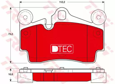 Комплект тормозных колодок TRW GDB1653DTE