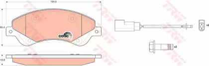 Комплект тормозных колодок TRW GDB1723